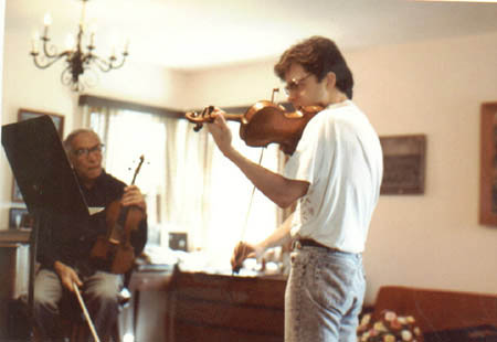 A violin lesson with Maestro Mehta